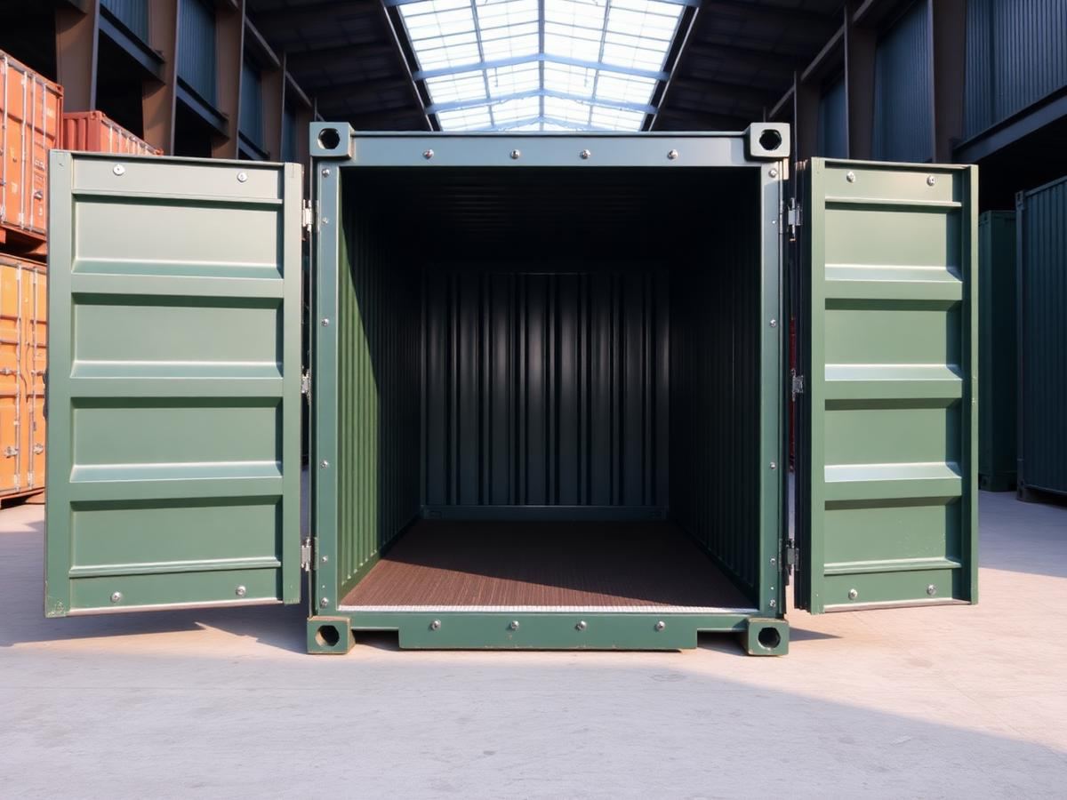 Contenedor almacenaje doble puerta (túnel)